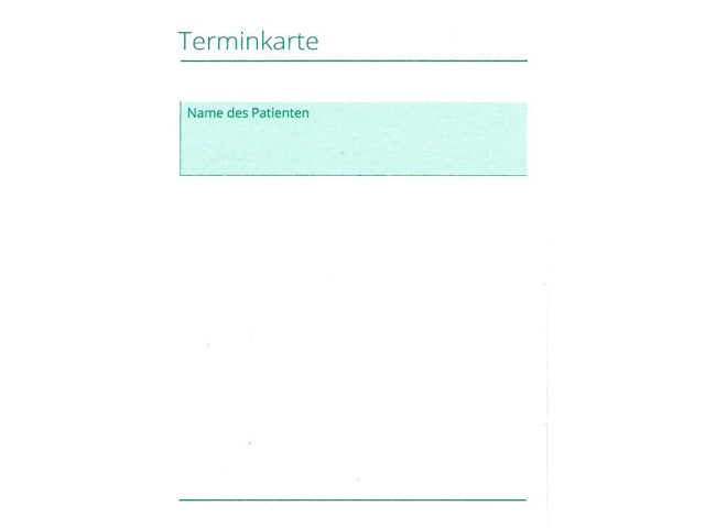 Terminzettel, 250 Stück