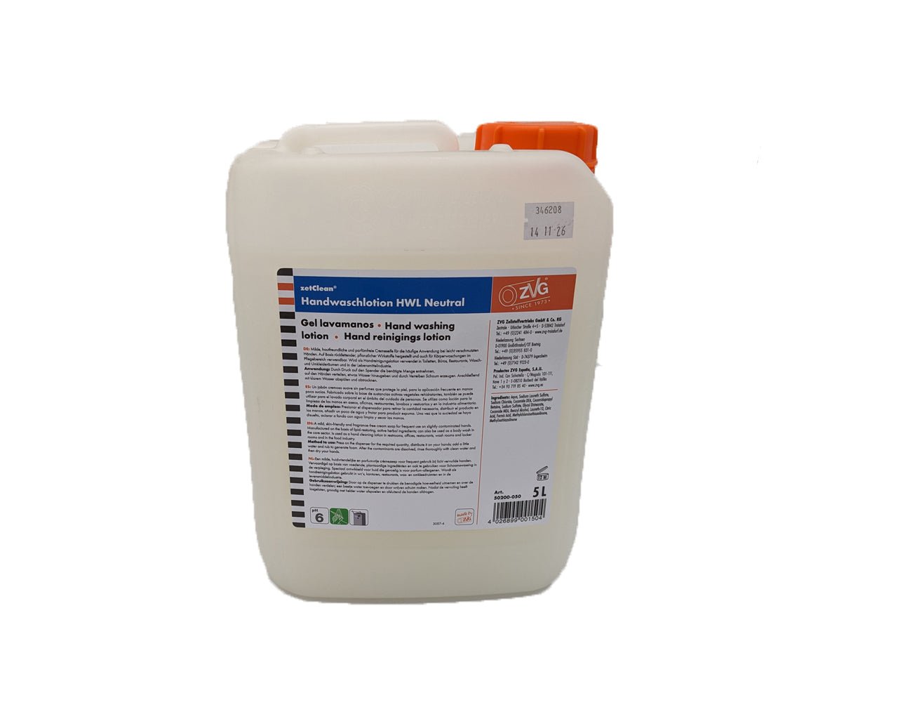 Seife im Kanister, Handwaschlotion HWL neutral - ZVG Zellstoffvertriebs GmbH & Co. KG - ppw - winter